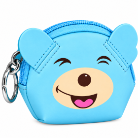 7091 Bear Printed Coin Purse with Straigh Zip (New)