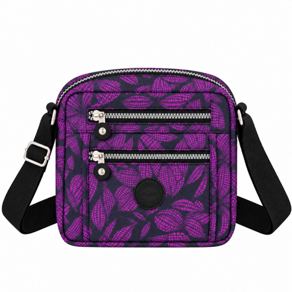 2500 Purple Leaf Lorenz Shoulder Bag (New)