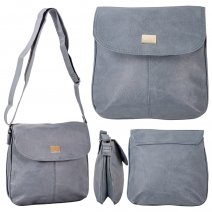 JBHB2598 AIR FORCE BLUE PU MAGNET LOCK FLIP OVER SHOULDER BAG