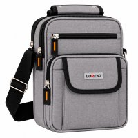 2573 Grey Large Unisex Polyester Bag wth 4 Zips & Pocket (New) 2573 Grey Large Unisex Polyester Bag wth 4 Zips & Pocket (New)