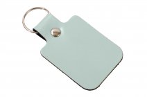 JADE RECTANGLE LEATHER KEY RING