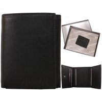 1062 BLACK ITALIAN LEATHER RFID WALLET