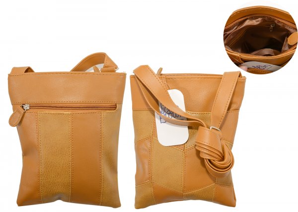 JBHB2559 TAN PU NICOLE BROWN BODY BAG