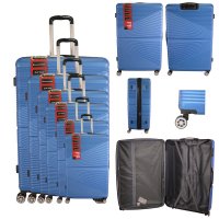 T-HC-612 ROYAL BLUE TRAVEL TROLLEY SET OF 6  T-HC-612 ROYAL BLUE TRAVEL TROLLEY SET OF 6