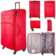 1975 RED 32'' TRAVEL TROLLEY SUITCASE