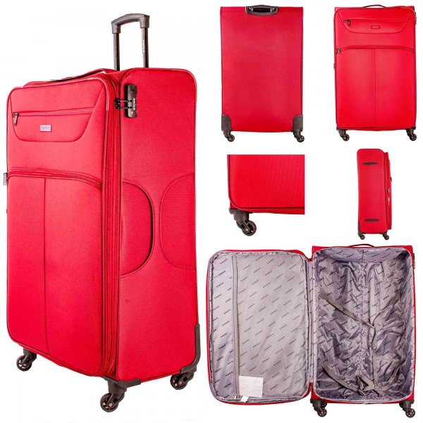 1975 RED 32'' TRAVEL TROLLEY SUITCASE