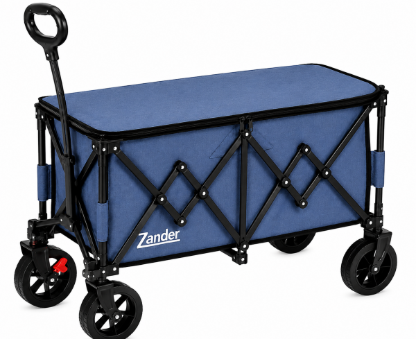 ELD-W101M Navy Foldable Zander Utility Wagon