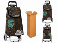 LL-ST05 FLOWER PATTERN 2 WHEEL SHOPPING TROLLEY BOX OF 10 LL-ST05 FLOWER PATTERN 2 WHEEL SHOPPING TROLLEY BOX OF 10
