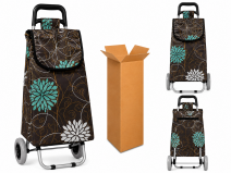 LL-ST05 FLOWER PATTERN 2 WHEEL SHOPPING TROLLEY BOX OF 10