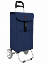 6961/W ALL NAVY 2 WHEEL SHOPPING TROLLEY