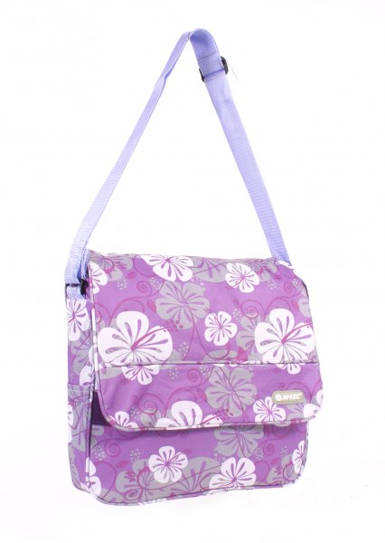 HT-1310 LILAC HI-TECH / BIG FLOWER COURIER BAG LILAC