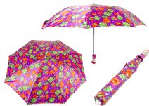 CASAVIA GREEN/PURPLE FLOWER PRINT UMBRELLA