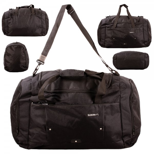 JBSB 63 BLACK/BLACK HOLDALL POLYESTER BAG