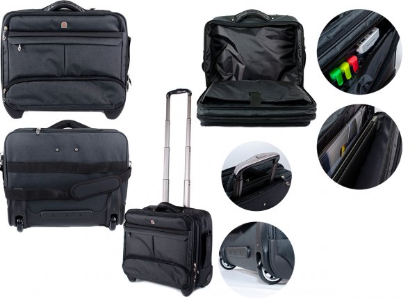 LT078 WHEELED LAPTOP CASE