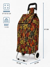 B-ST-05 Leaf Black/Red 2 Wheeler Trolley B-ST-05 Leaf Black/Red 2 Wheeler Trolley