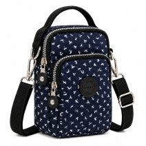 2498 Navy Beige Lorenz Shoulder Bag (New)