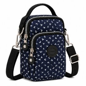 2498 Navy Beige Lorenz Shoulder Bag (New)