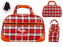 6881 RED ORANGE HOLDALL UNISEX BAG WITH ADJUSTABLE STRAP