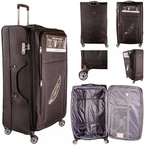 T-SC-03 BLACK 32'' TRAVEL TROLLEY SUITCASE