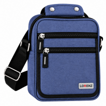 2575 Navy Lorenz Shoulder Bag With Adj Strap (New)
