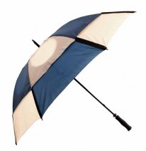 2817 Contrast Golf Umbrella with Wind Flaps NAVY/KHAKI