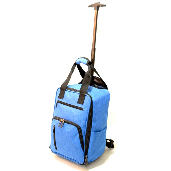 TR-R-002 BLUE WHEELED RYANAIR UNDERSEAT CABIN BAG