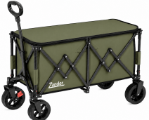 ELD-W701L Olive Foldable Zander Utility Wagon