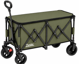 ELD-W701L Olive Foldable Zander Utility Wagon
