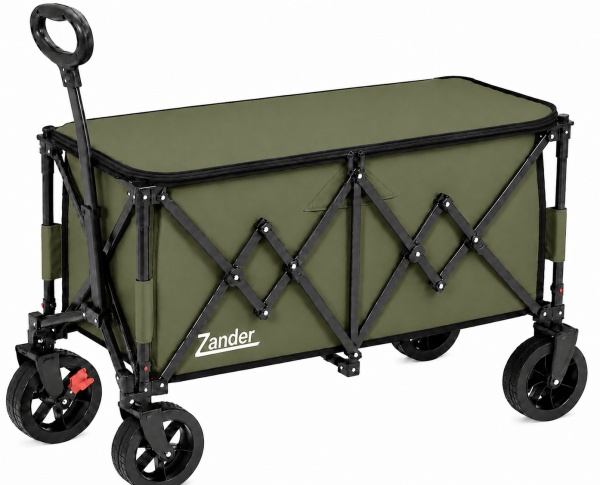 ELD-W701L Olive Foldable Zander Utility Wagon
