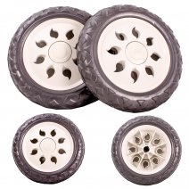 2Pcs Shopping Cart Wheels 6.5 Inch Shopping trolley Wheel