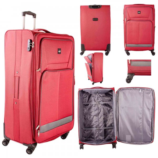 2001 BURGANDY LIGHTWEIGHT 32'' TRAVEL TROLLEY SUITCASES