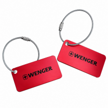 606966 Red Wenger Set Of 2 Aluminium Luggage Tag