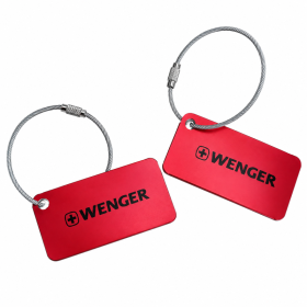 606966 Red Wenger Set Of 2 Aluminium Luggage Tag
