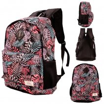 LL-100 RED/BLACK LEAF BACKPACK W/LAPTOP SLEEVE