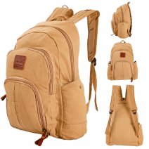 EA-CA47221 KHAKI CANVAS BACKPACK