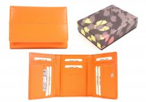 EN-64 ORANGE LEATHER PURSE - T156