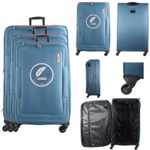 AR727 BLUE TRAVEL TROLLEY SUITCASE SET OF 3