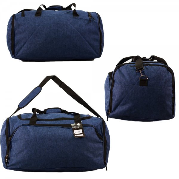 TB-214 NAVY SHOULDER TRAVEL BAG