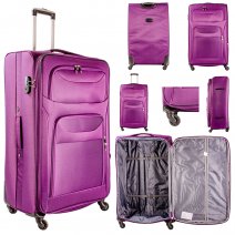 T-SL-01 PURPLE 32'' TRAVEL TROLLEY SUITCASE