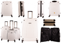 JCB010 White (Set of 3) Suitcase