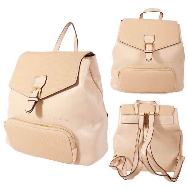 5829 BEIGE LORENZ PREMIUM BACKPACK