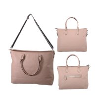 JBFB465 PINK FAUX LEATHER HANDBAG