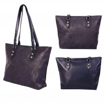 5709 NAVY LORENZ HANDBAG