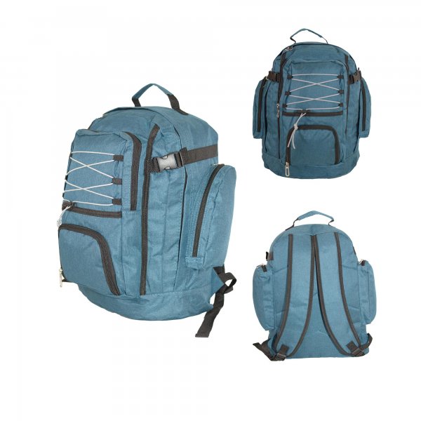 BP-119 PEACOCK BLUE TRAVEL BACKPACK