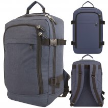 BP-120 NAVY RYANAIR UNDERSEAT CABIN-FRIENDLY RUCKSACK W/MUL ZIP