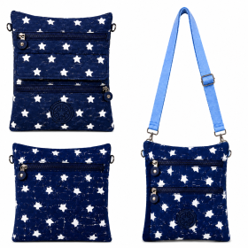 LL-46P NAVY STAR RND X-BODY BAG WITH ADJUSTABLE STRAP