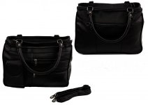 JBHB27-PP NICOLE BROWN PU HANDBAG BLACK