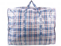 2472 BLUE CHECK LARGE LAUNDRY BAG