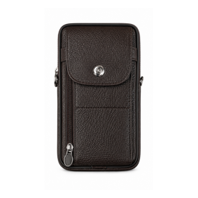 LL-606 / BROWN COWHIDE LEATHER HAND BAG