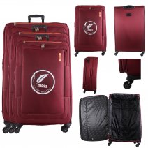 AR727 BURGUNDY TRAVEL TROLLEY SUITCASE SET OF 3
